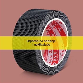 Milky protuklizna traka za stepenice, debela, vodootporna, snažnog prianjanja, dostupna u duljinama 1 m, 2 m ili 5 m, za stepenice i kupaonicu; pogodna za starije osobe i djecu.
