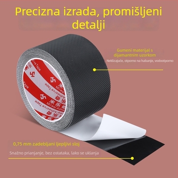Milky protuklizna traka za stepenice, debela, vodootporna, snažnog prianjanja, dostupna u duljinama 1 m, 2 m ili 5 m, za stepenice i kupaonicu; pogodna za starije osobe i djecu.