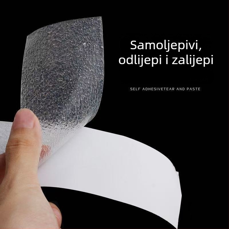 Prozirna PVC protuklizna samoljepljiva traka za kupaonicu, stepenice i podove – debljina 0,8 mm, vodootporna, visoka prionjivost, temperaturni raspon 80–150°C.