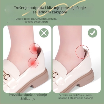 Protuklizna podloga za petu za loafers i kožne cipele | sve sezone | pol veličine podloge | Footprint Tribe