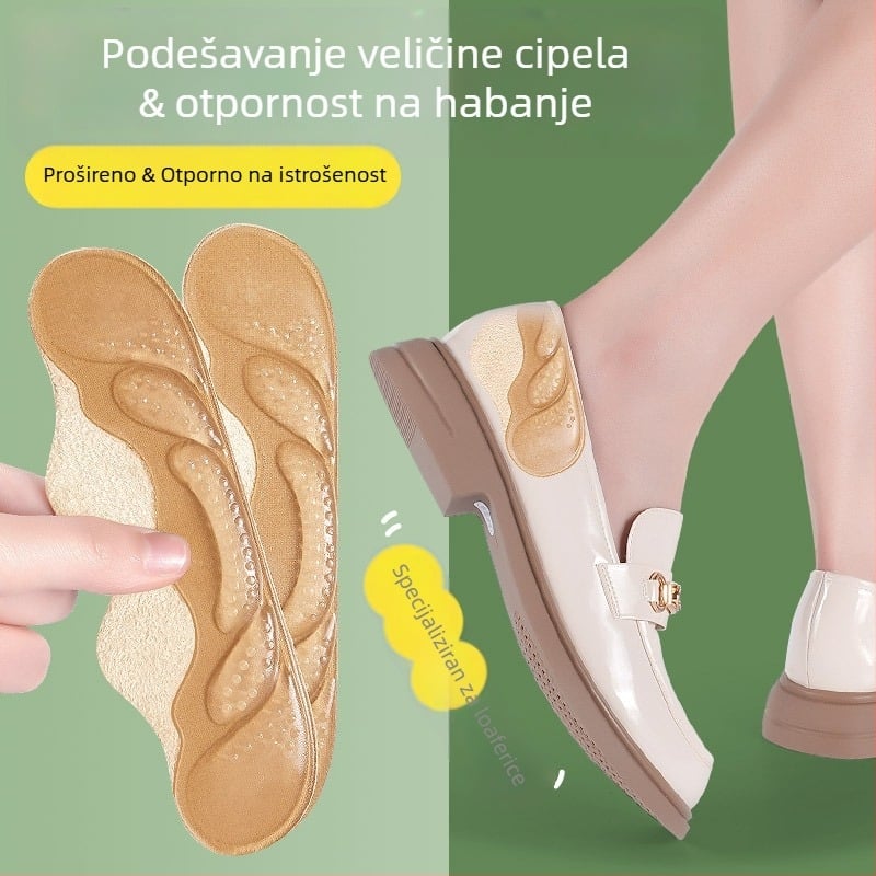 Protuklizna podloga za petu za loafers i kožne cipele | sve sezone | pol veličine podloge | Footprint Tribe