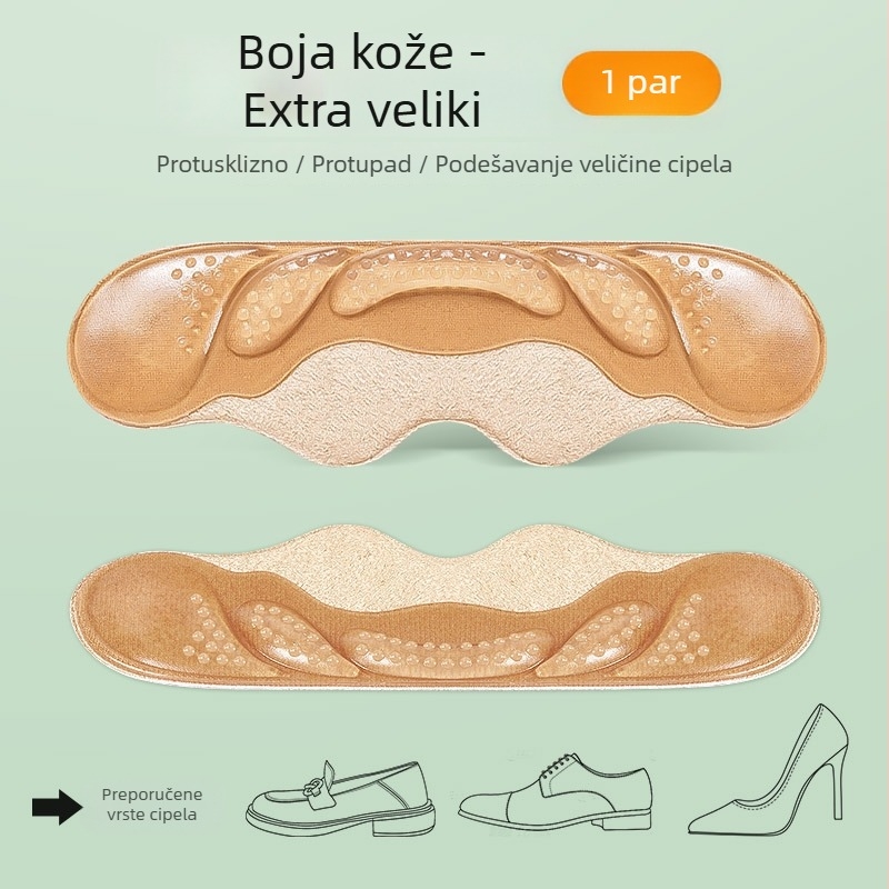 Protuklizna podloga za petu za loafers i kožne cipele | sve sezone | pol veličine podloge | Footprint Tribe