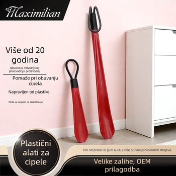 Plastična obuvalka s dugim držačem, viseći dizajn, pomoć pri obuivanju