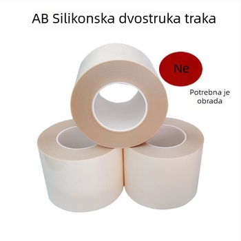 Dvostrana ljepljiva traka za silikon i metalne površine, visoka viskoznost, bez tragova prijanjanja, protuklizna i apsorbirajuća.