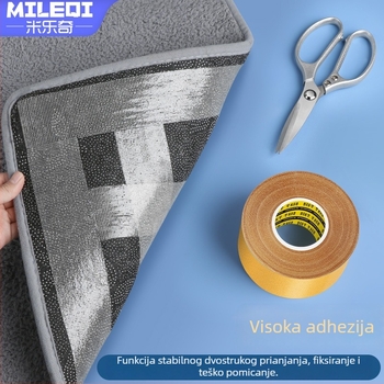 Mileage dvostrano ljepilo s tkaninskom osnovom protiv klizanja, vodootporno, debljina 0,26 mm, papirno jezgro, za keramičke pločice