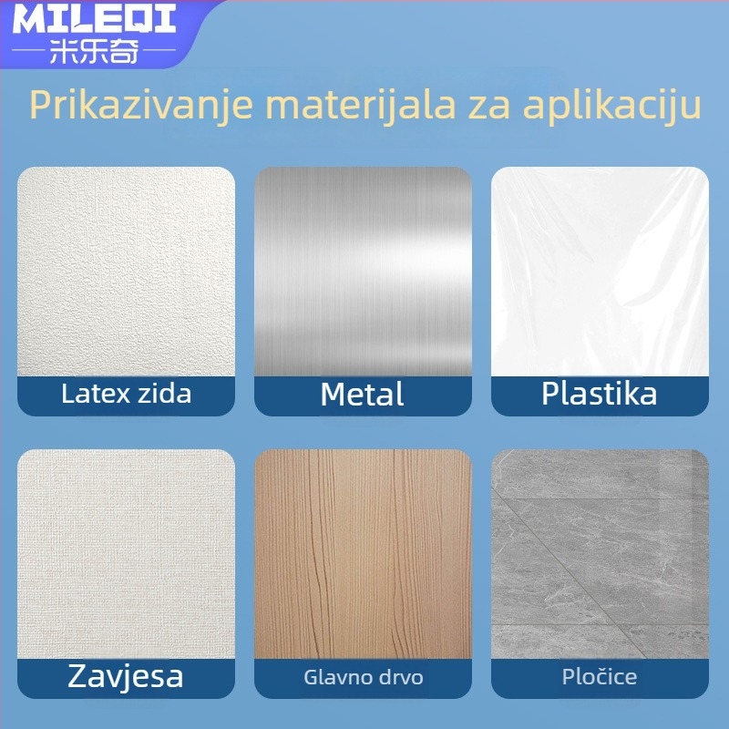 Mileage dvostrano ljepilo s tkaninskom osnovom protiv klizanja, vodootporno, debljina 0,26 mm, papirno jezgro, za keramičke pločice