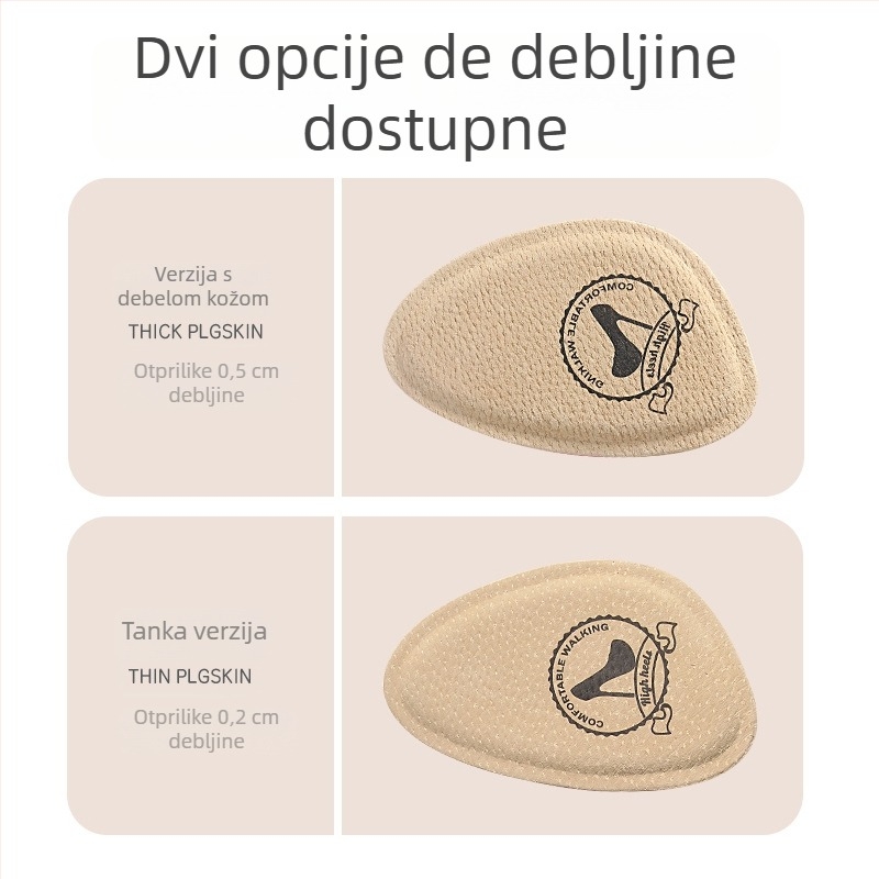 Prednja podloga od svinjske kože za ženske štikle – protiv bolova, protiv umora, protuklizna