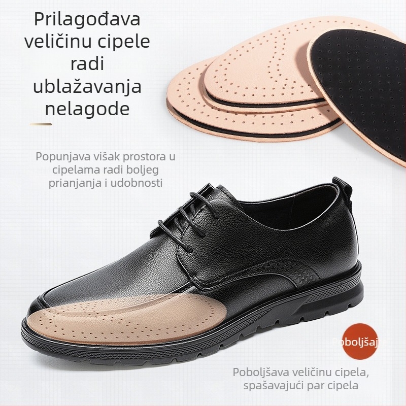 Podložak za prednji dio stopala od ovčje kože za ženske cipele s visokim petama – ublažava bol, protiv klizanja, podrška prednjem dijelu, sve sezone