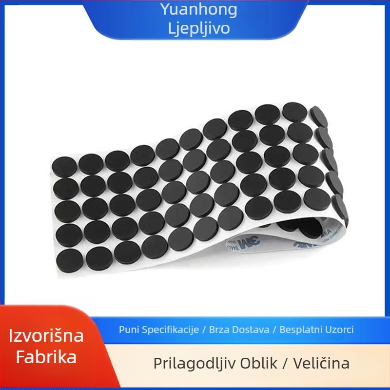 Okružne silikonske podloške za noge i brtvа za držač telefona — samoljepljive, protuklizne i ublažavanje vibracija