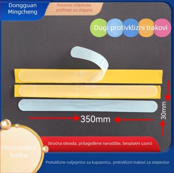 Silikonska podloška za stepenice – izrezana, samoljepljiva, protuklizna