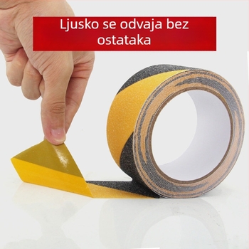 PVC protuklizna traka za stepenice – 80 µm, grubozrnata površina, polipropilanski sustav ljepila, Anti-Slip Tape serija, duljina i širina po mjeri
