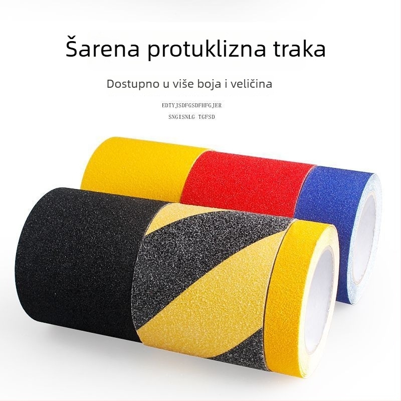 Mat protivklizna traka za stepenice, snažna samoljepljiva traka za pločice i pod, vodootporna