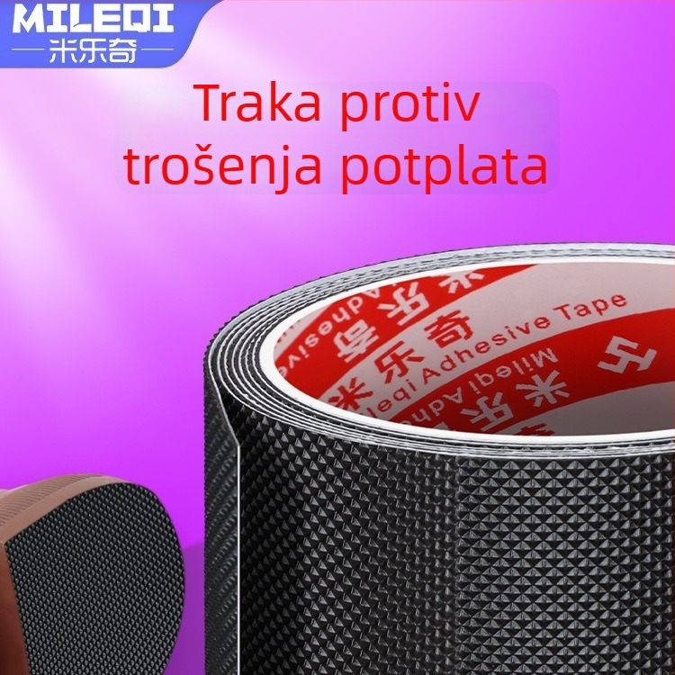 Protuklizna gumena traka za podnu kupaonicu s mrežastim uzorkom, samoljepljiva, debljina 0,75 mm