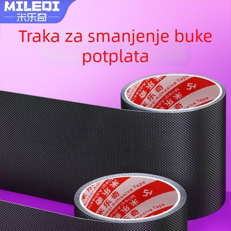 Protuklizna gumena traka za podnu kupaonicu s mrežastim uzorkom, samoljepljiva, debljina 0,75 mm