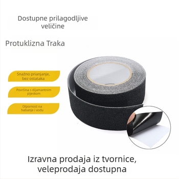 Protuklizna podloga za stepenice s dijamantnim zrnom, otporna na habanje, visoka trenja, PVC samoljepljiva podloga