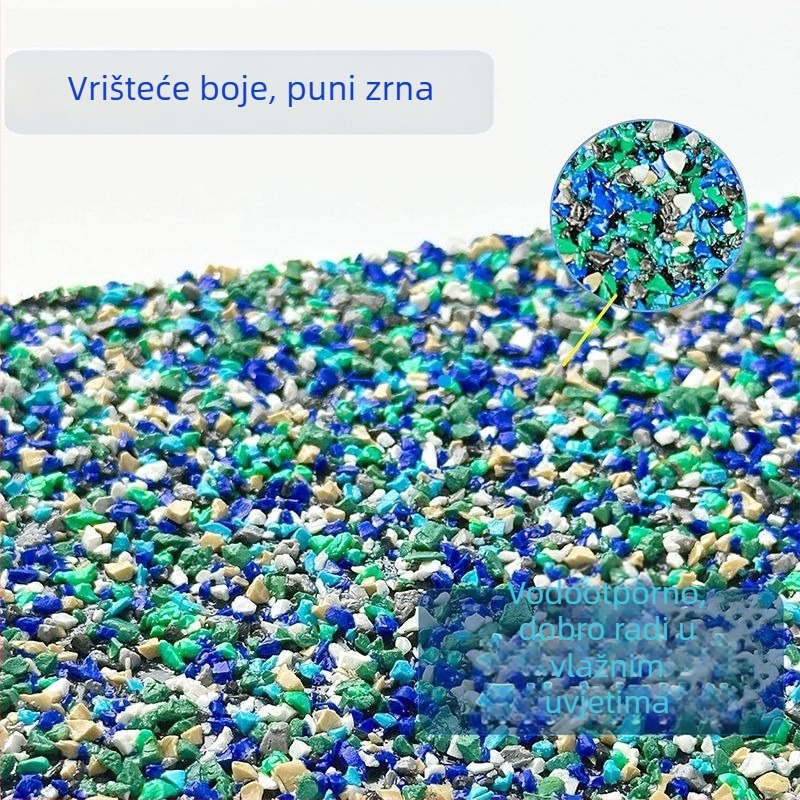 PET osnova protisklizna traka s akrilnim ljepilom, viskoznost visoka, jezgro od papirnate cijevi; pogodna za bazene, platforme za ronjenje, dječja igrališta i teretanu