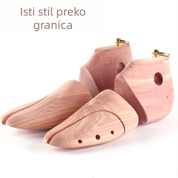 Mrs. Di Drveni kalup za cipele od cedrovog drveta – podesiv s opružnom potporom, deodorizirajući i protiv nabora, model: rastegnik/kalup za cipele