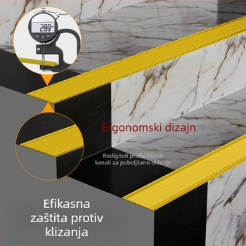 PVC protuklizna traka za stubišta, samoljepljiva, PVC osnova s prozirnim akrilnim ljepilom, debljina 1 mm.