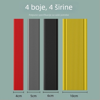 PVC protuklizna traka za stubišta, samoljepljiva, PVC osnova s prozirnim akrilnim ljepilom, debljina 1 mm.