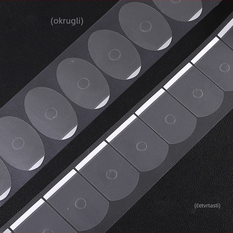 Chengyi proziran antislip ljepljivi film za naočale, leće, 41 x 26/28 x 0,06 mm, PE jezgra