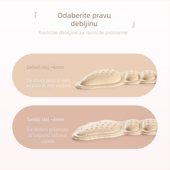 Jastučići za petu protiv klizanja i trenja, ulošci za visoke pete, sve sezone, brend Friendly