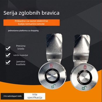 Cilindrični zaključavač od nehrđajućeg čelika – mehanički zaključavač, 304 nehrđajući čelik, industrijski stil, univerzalna primjena