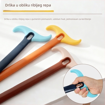 65 cm duga plastična cipna lopatica s dizajnom ribljeg repa, za kožne i tenisice