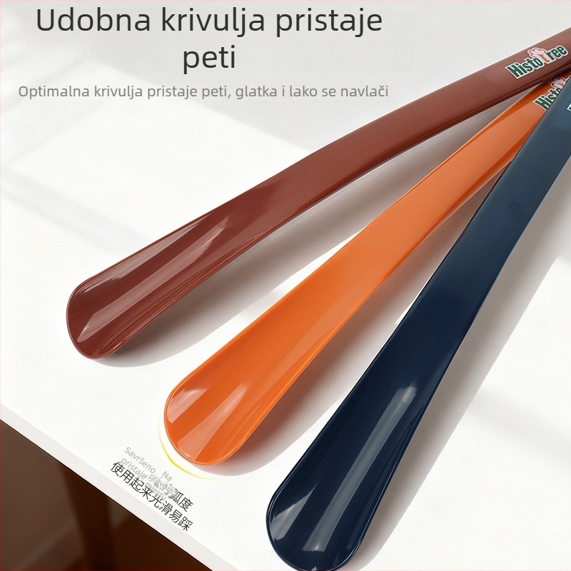 65 cm duga plastična cipna lopatica s dizajnom ribljeg repa, za kožne i tenisice