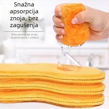 Uložak za cipele s umjetnom vunom, cijeli ulošak, memorijska uloška, model 006, unisex, za sve sezone