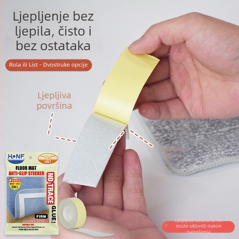 Samolepljiva anti‑klizna podloga za kućne tepihe