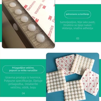 Yixing silikonske podloške protiv sudara za vrata, ormariće i kućanske uređaje — silikon, protuklizne, protiv sudara i smanjenje buke