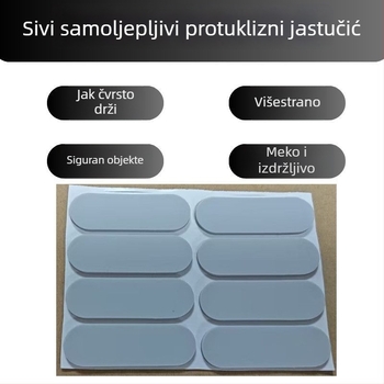 Set od 8 ovalnih samoljepljivih silikonskih jastučića za stopala, protuklizni, apsorbiraju udarce