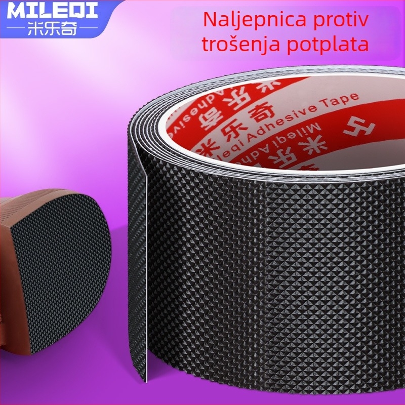 Gumene protuklizne naljepnice za potplat cipela s mrežastim uzorkom, dvostruka zaštita, otporne na habanje, tihe