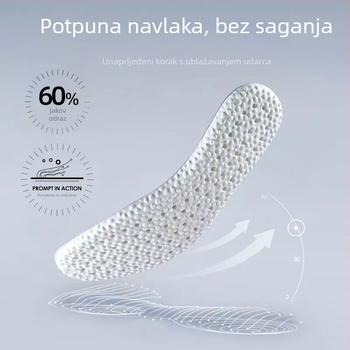 Foot Clean ulošci za sportske cipele s memorijskom funkcijom, pune uloške, anti miris, upijanje znoja, prozračnost