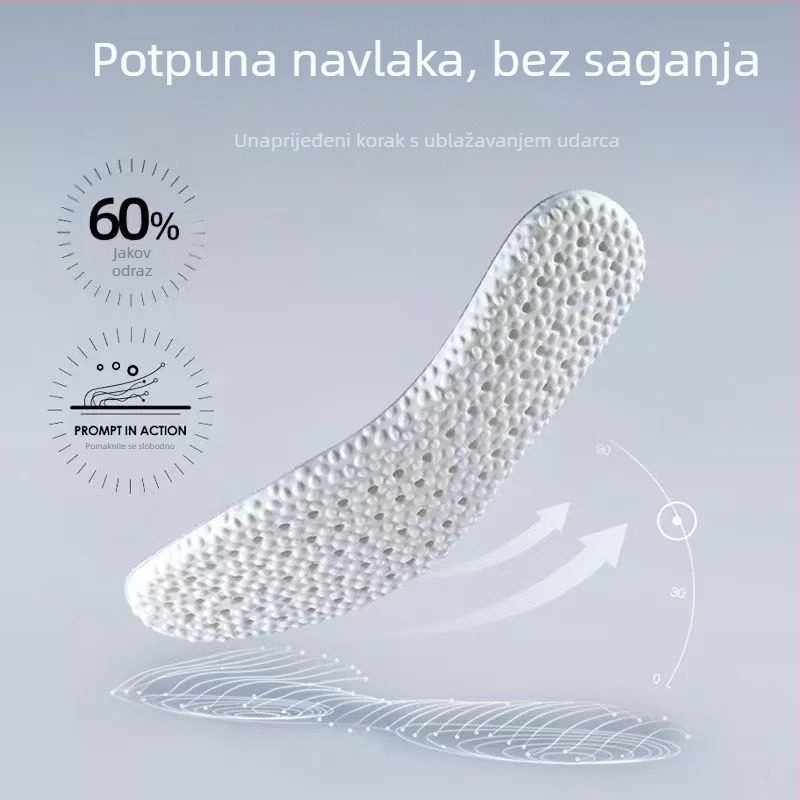 Foot Clean ulošci za sportske cipele s memorijskom funkcijom, pune uloške, anti miris, upijanje znoja, prozračnost