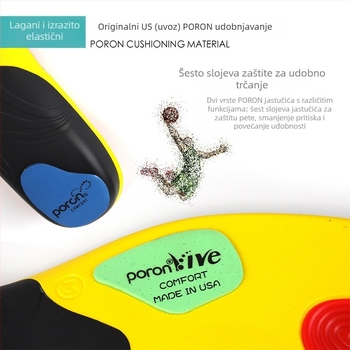 PU ulošci za muškarce za sportsku obuću – ublažavanje udara, upijanje znoja, cijeli ulošak, model Pu-6061