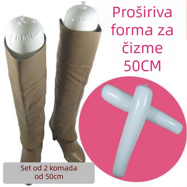 Naduvna PVC podrška za čizme, srednje visoki cilindrični dizajn, pojačan dizajn