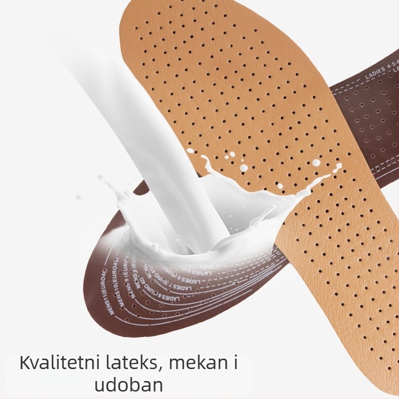 Lateksni perforirani ulošci, mekani, prozračni, upijaju znoj, cijeli ulošak za tenisice, kožne cipele, unisex