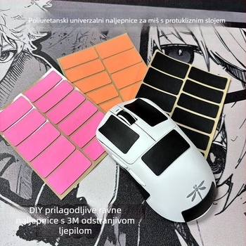 Protuklizna naljepnica za miš i tipkovnicu, poliuretan, 3M ljepilo, upijanje znoja