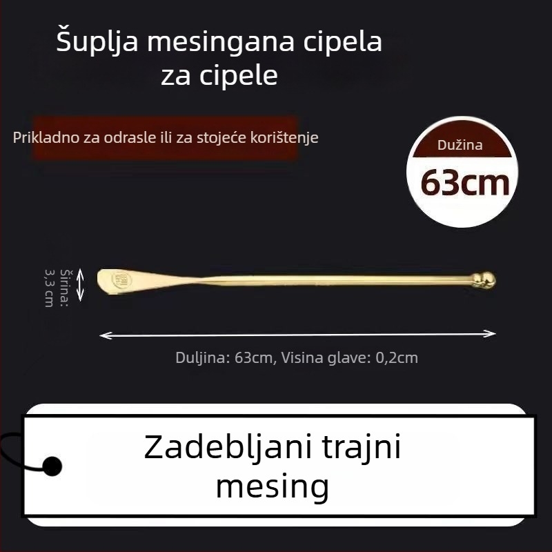 Dulji ciparski šar s dugim drškom, rosewood drvo + čisti bakar, produljena duljina, bez savijanja, za kućnu uporabu (rosewood; čisti bakar; duga drška; produljena duljina; bez savijanja)