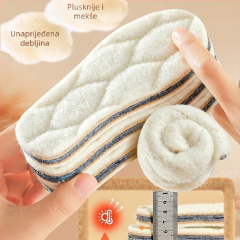 Dječje termo ulošci od vunenog filca i pluta – izuzetno mekani, s fleeceom; mogu se rezati; pogodni za tenisice, kožne cipele i čizme; za zimu i jesen