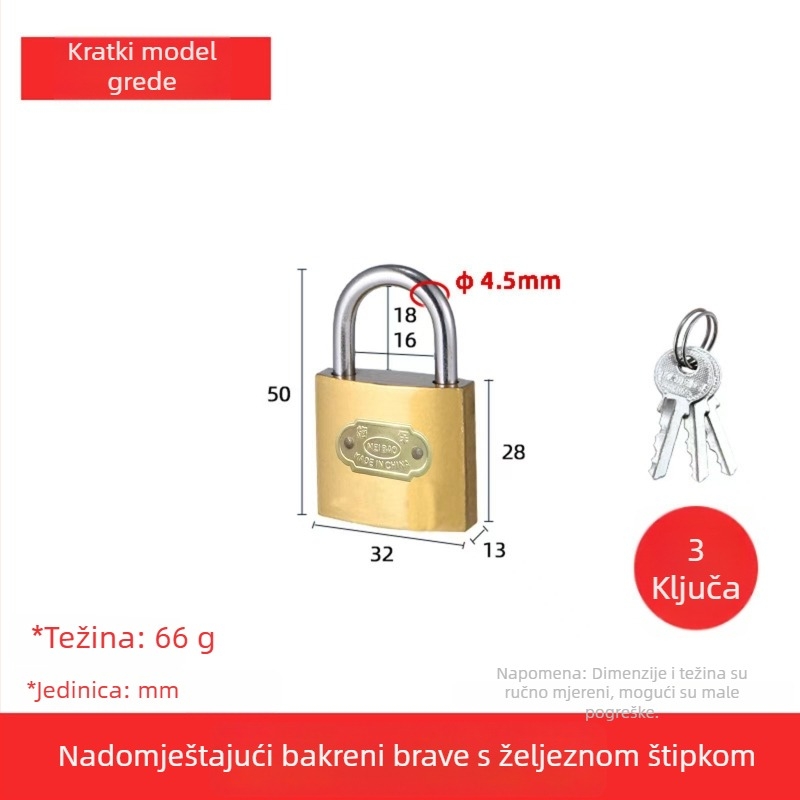Ploča za zaključavanje od nehrđajućeg čelika s 90° kutom, sklopni protivkrađni mehanizam za ormariće i vrata prostorija, model Yc-stainless steel lock plate, materijal 304/201