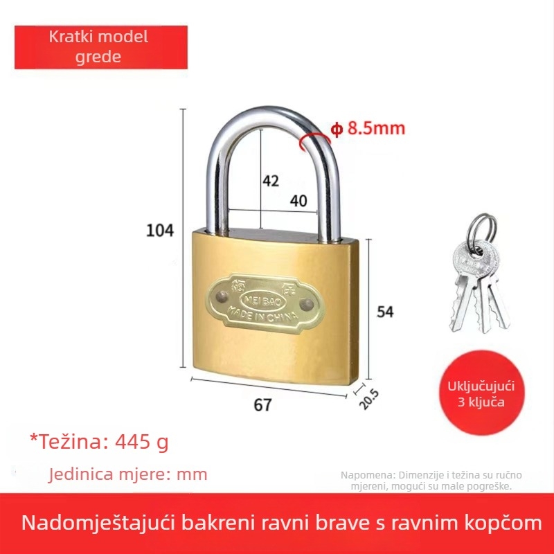 Ploča za zaključavanje od nehrđajućeg čelika s 90° kutom, sklopni protivkrađni mehanizam za ormariće i vrata prostorija, model Yc-stainless steel lock plate, materijal 304/201