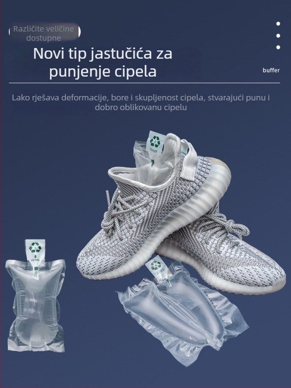 Napuhavajuće vrećice za proširenje cipela — jači stil i običan stil; novi jači model; količine: 100, 1000, 5000, 10000 kom