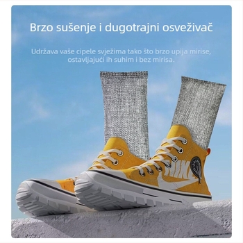 Torba od bambusovog ugljena za obuće – deodorans i sušenje, aktivni ugljen, za cipele, 75 g po torbi, 3–6 torbi u pakiranju