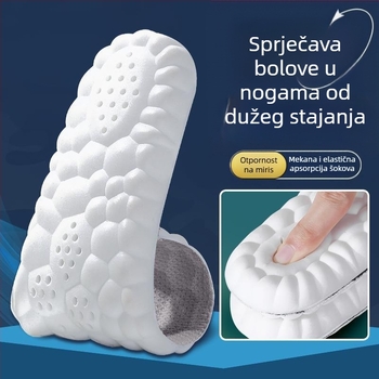 Muške PU pune uloške za sportske cipele – antibakterijske, deodorirajuće, upijaju znojenje, prozračne, visoko elastične, ublažavaju udarce