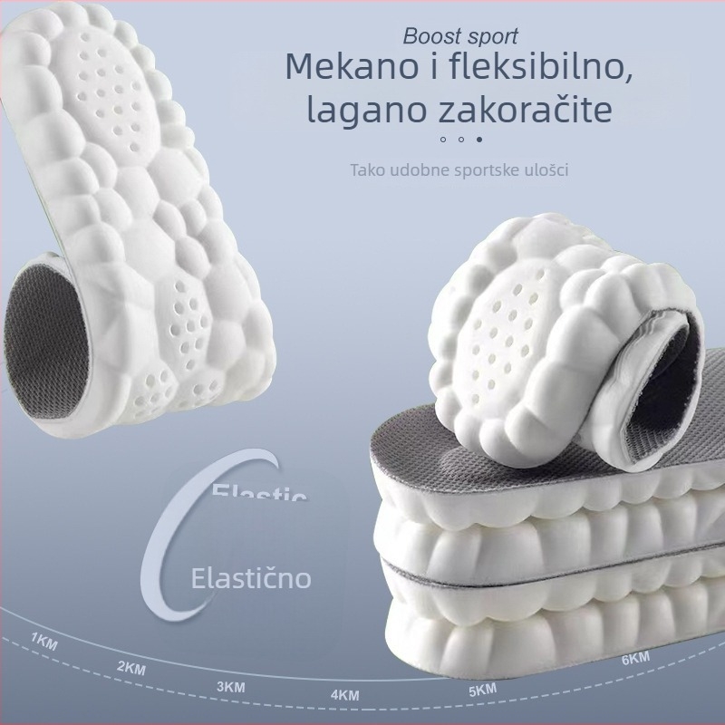 Muške PU pune uloške za sportske cipele – antibakterijske, deodorirajuće, upijaju znojenje, prozračne, visoko elastične, ublažavaju udarce