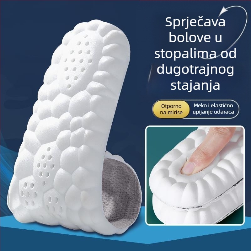 Muške PU pune uloške za sportske cipele – antibakterijske, deodorirajuće, upijaju znojenje, prozračne, visoko elastične, ublažavaju udarce