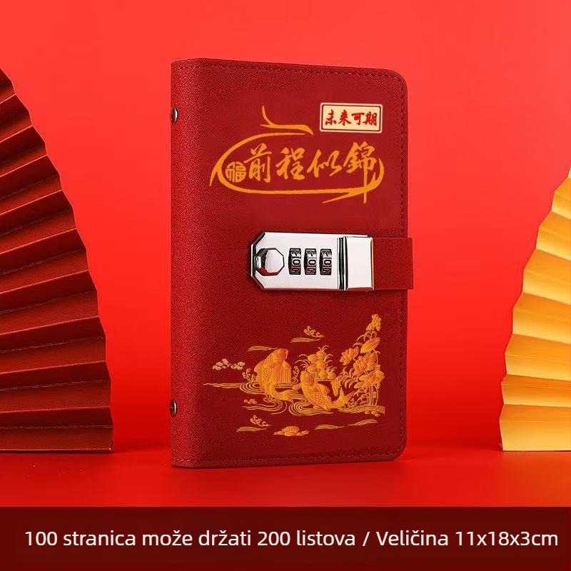 Perseverance kožna knjiga štednje s zaključavanjem lozinkom — Idealna poklon za vjenčanja, rođendane i blagdane