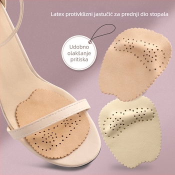 Kangyue ulošak za prednji dio stopala od ovčje kože – prozračna masažna podloga za visoke pete i drugu obuću